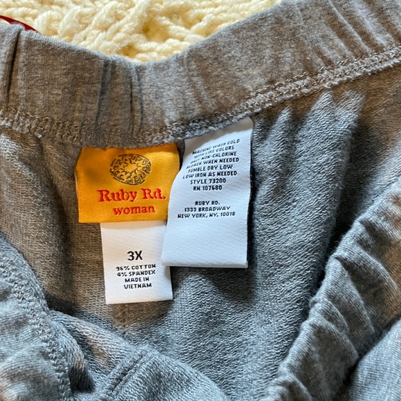 Ruby Rd. Men's Gray Jogger-Style Sweatpants - Picture 3 of 4